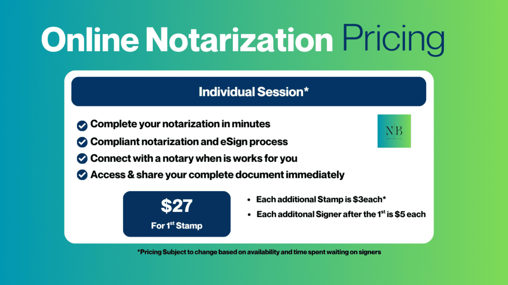 Online Notary Pricing — professional Texas mobile and online notary services specializing in real estate signings, loan signings, powers of attorney, affidavits, and remote online notarization (RON)