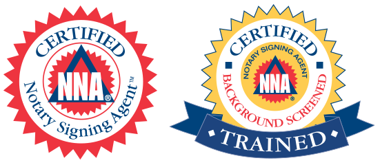 Certified Notary Signing Agent and Certified Background Screened — professional Texas mobile and online notary services specializing in real estate signings, loan signings, powers of attorney, affidavits, and remote online notarization (RON)