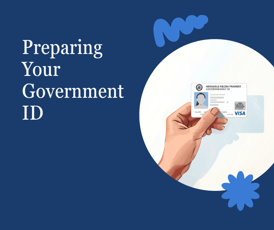 Signer holding Texas ID during secure online notarization session — verified by Texas notary.